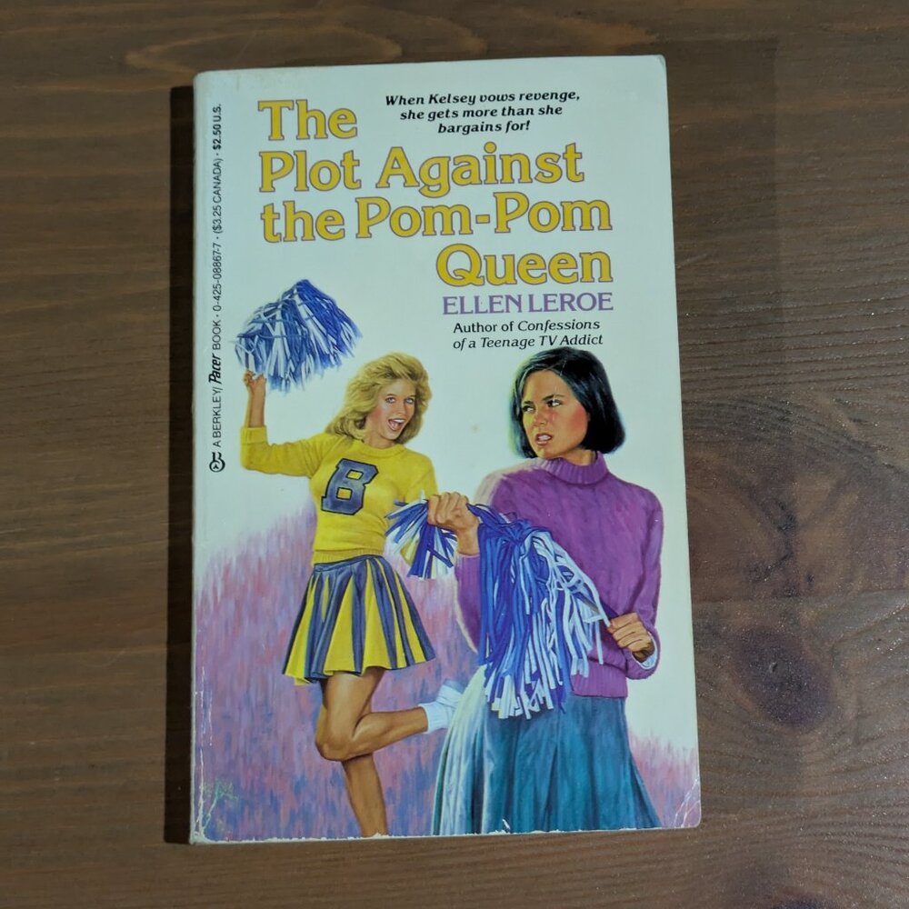 The Plot Against the Pom Pom Queen Paperback Book Ellen Leroe 1985 Vintage